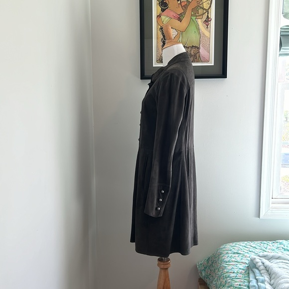 Gino’s Grey Suede jacket size small GUC - Picture 4 of 7